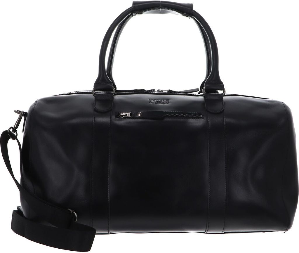 BUCKLE & SEAM Pelle borsa da viaggio Willow Blu Weekender Immagine del prodotto 