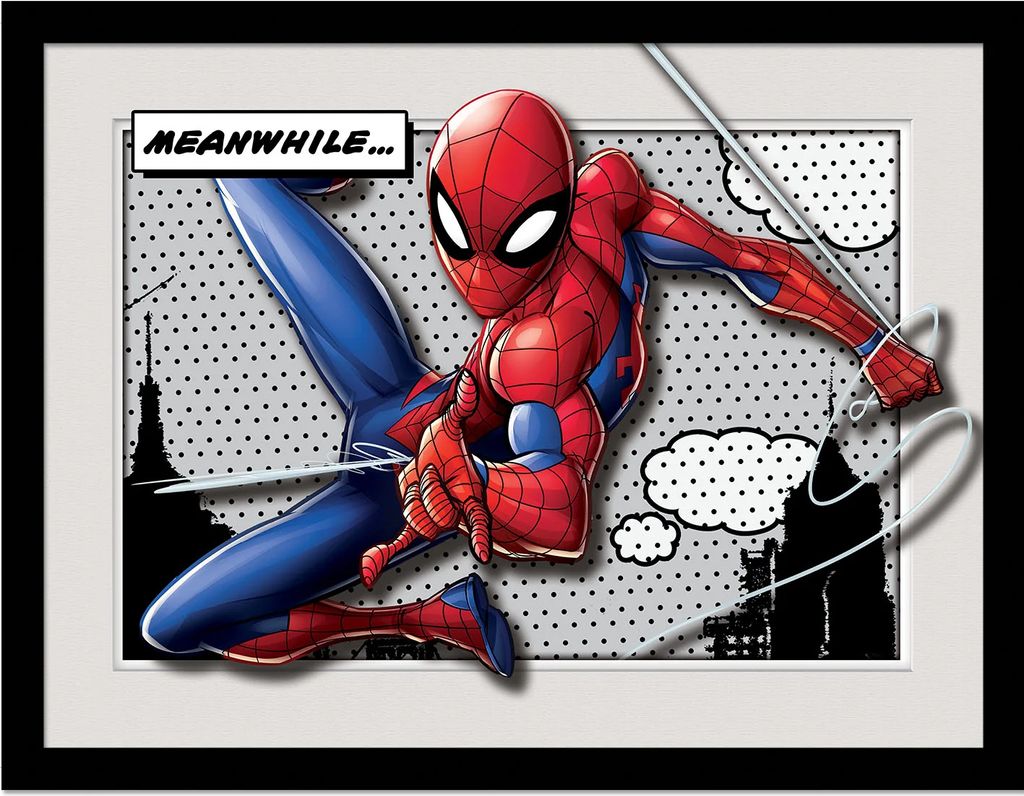 Spider-Man - Gerahmtes Poster "Meanwhile Breakout" PM8703 (40 cm x 30 cm) (Bunt)