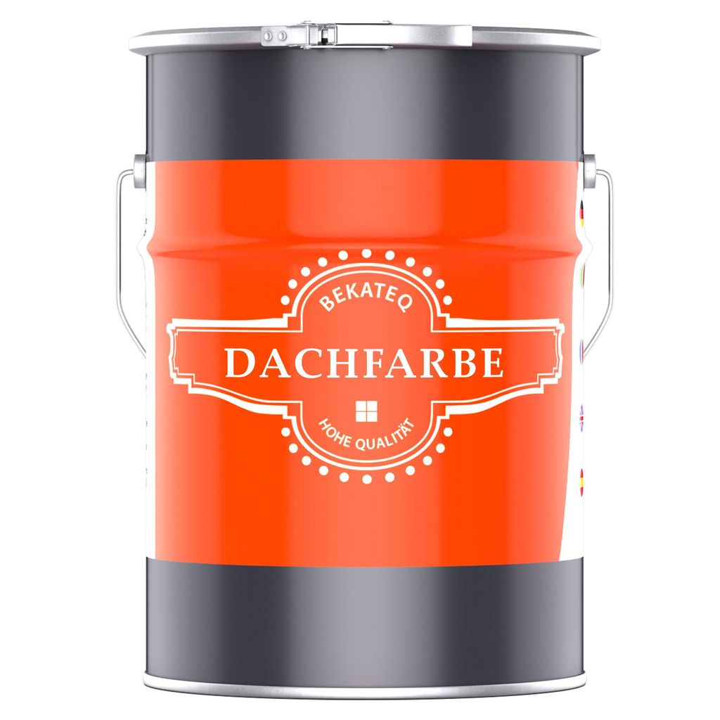 Dachfarbe 10L Anthrazitgrau Dachbeschichtung Dachsanierung Dachziegel Dachpfannen Flachdach Streichen - BEKATEQ BE-510