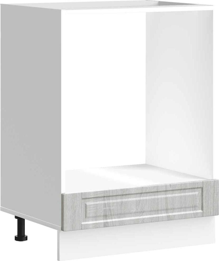 vidaXL Herdumbauschrank Porto Grau Sonoma Holzwerkstoff