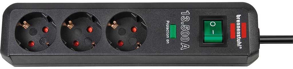 Brennenstuhl ECO-LINE Steckdosenleiste 3-fach mit Produktbild 