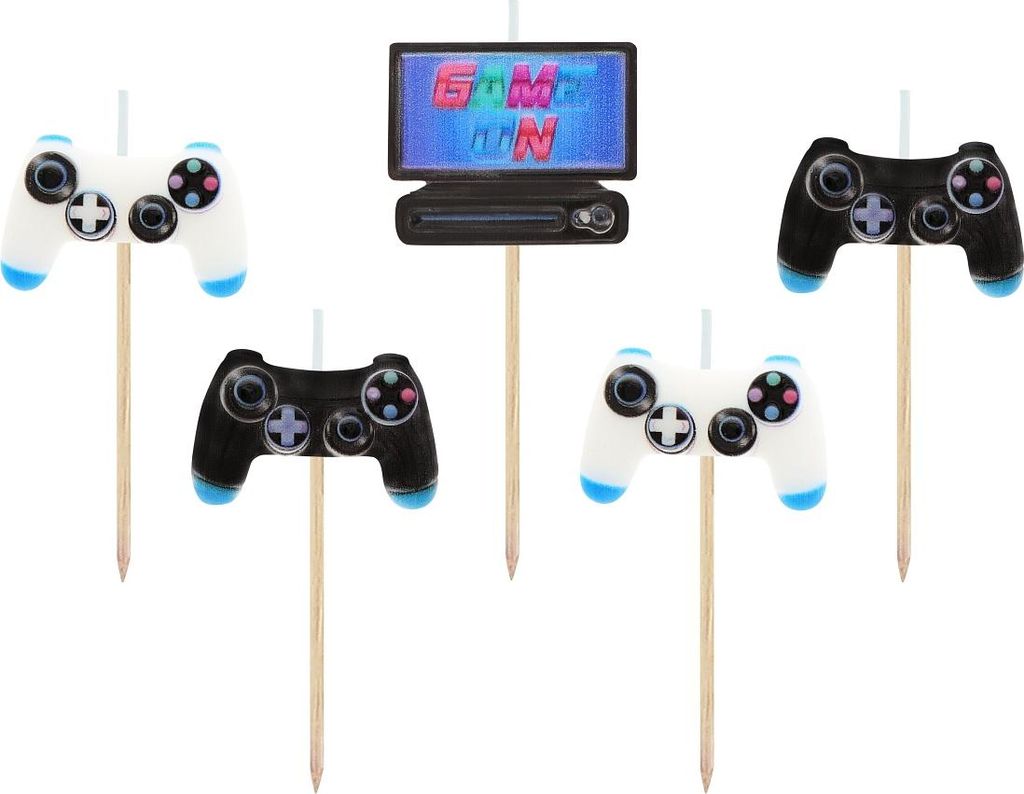 Game On Controller-Picker-Kerzen, 5 Stk. Produktbild 