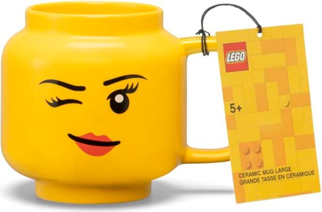NHG LEGO Becher Large Winking Girl, Keramik, 530 ml, Produktbild 