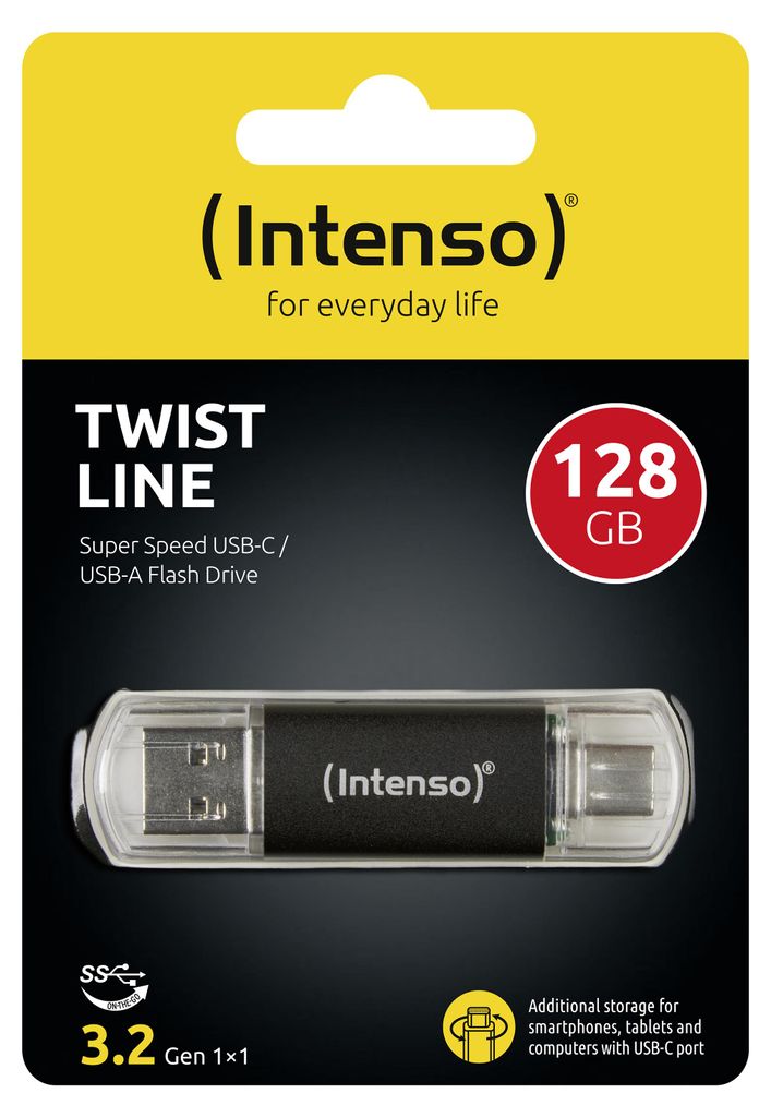 Intenso Twist Line Type-C  128GB USB Stick 3.2 Produktbild 