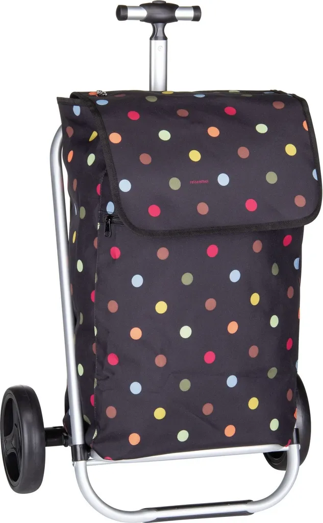 Poussette de Marché Dots Noir : Chariot de Courses Chic et Pratique - 7