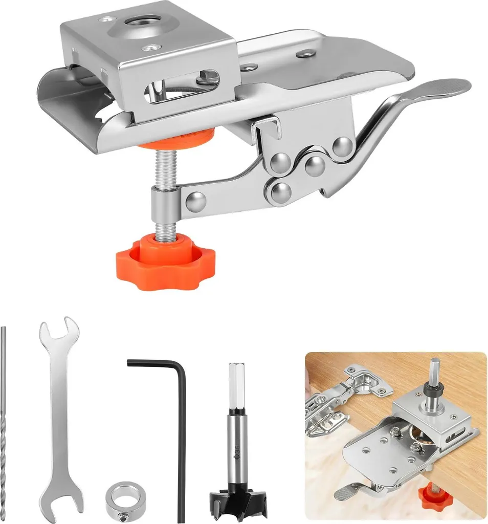 Gabarit de perçage de charnières en aluminium robuste et précis
