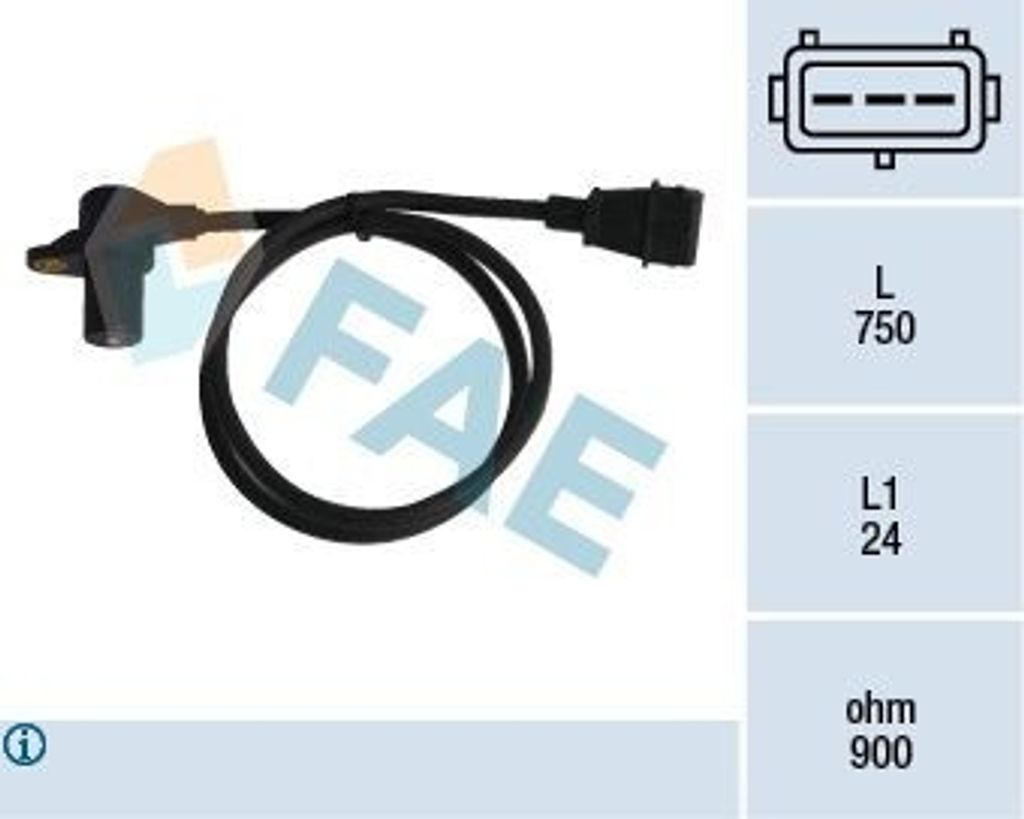 FAE 79058 Kurbelwellensensor Impulsgeber für FIAT TIPO (160) 750mm