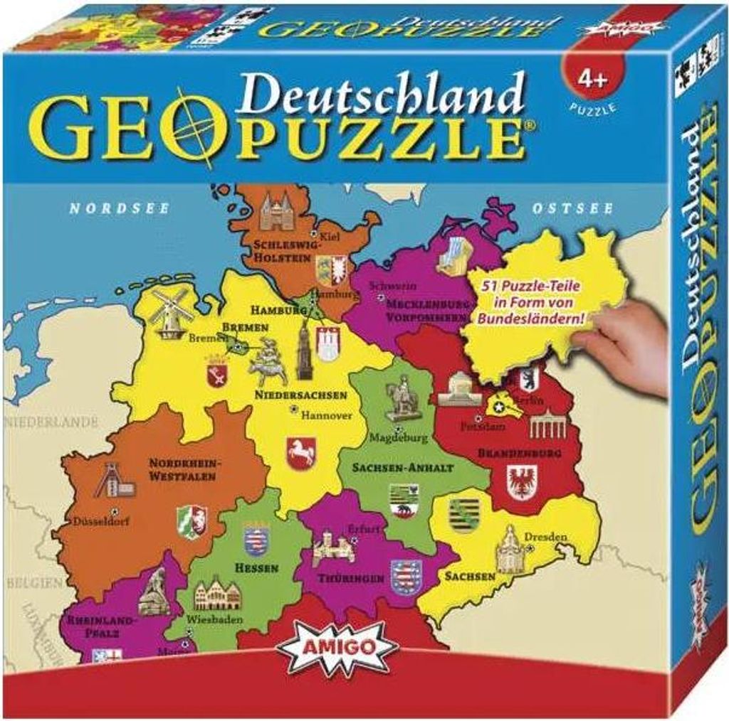 Geo Puzzel - Duitsland. 51 stukjes Productafbeelding 