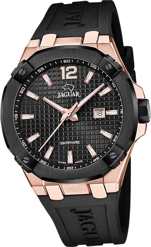 Jaguar Herren Uhr Silikonarmband schwarz D2UJ1013/1