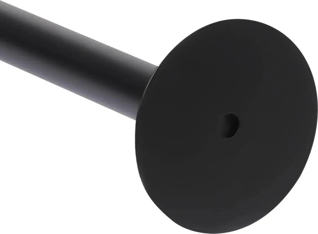 Tringle pour baignoire d'angle ajustable noire style industriel 165cm - 9