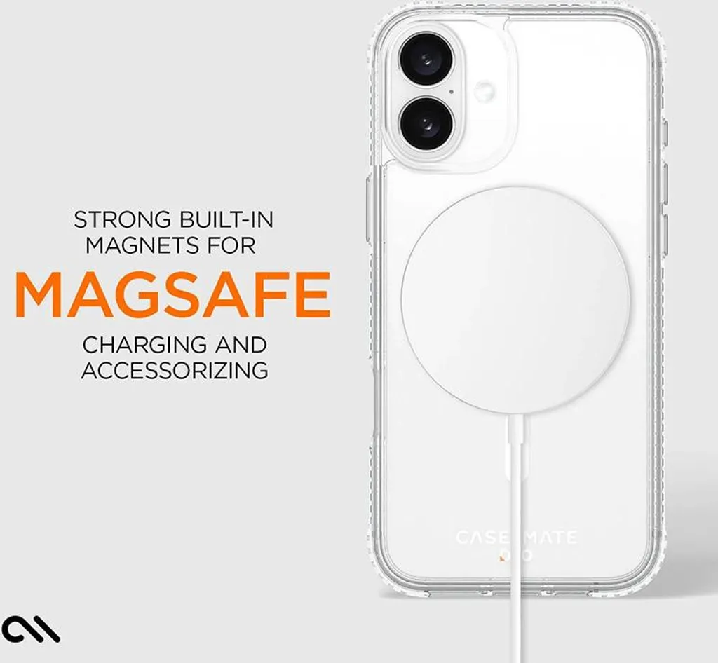 Case-Mate Tough D3O MagSafe iPhone 16 Plus - Custodia Trasparente Antiurto - 10