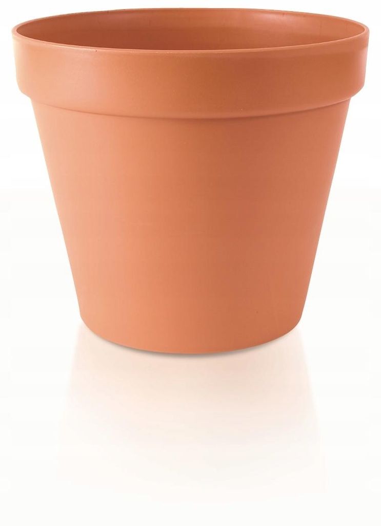 Runder Blumentopf aus Ton DGA15 Produktbild 