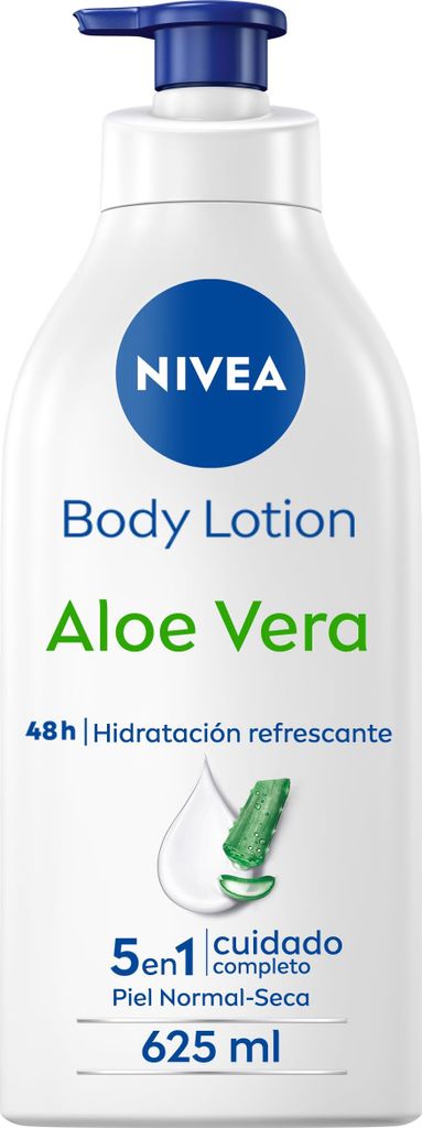 Nivea Aloe Vera Body Lotion Xxl Dosificador 625ml
