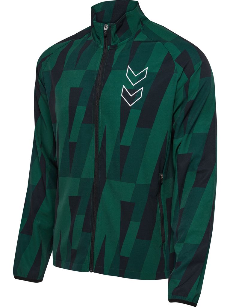 Hummel Hmlcourt Aop Jacket - rain forest, Größe:S