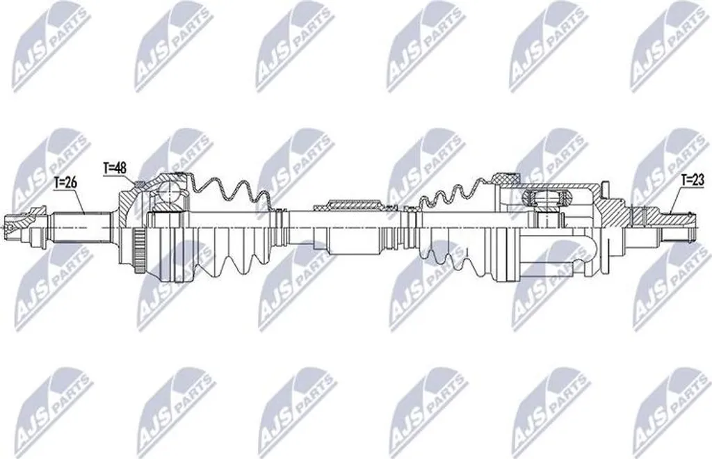 Arbre d'entraînement NTY NPW-TY-131 pour RAV 4 OE 4342042120 de qualité