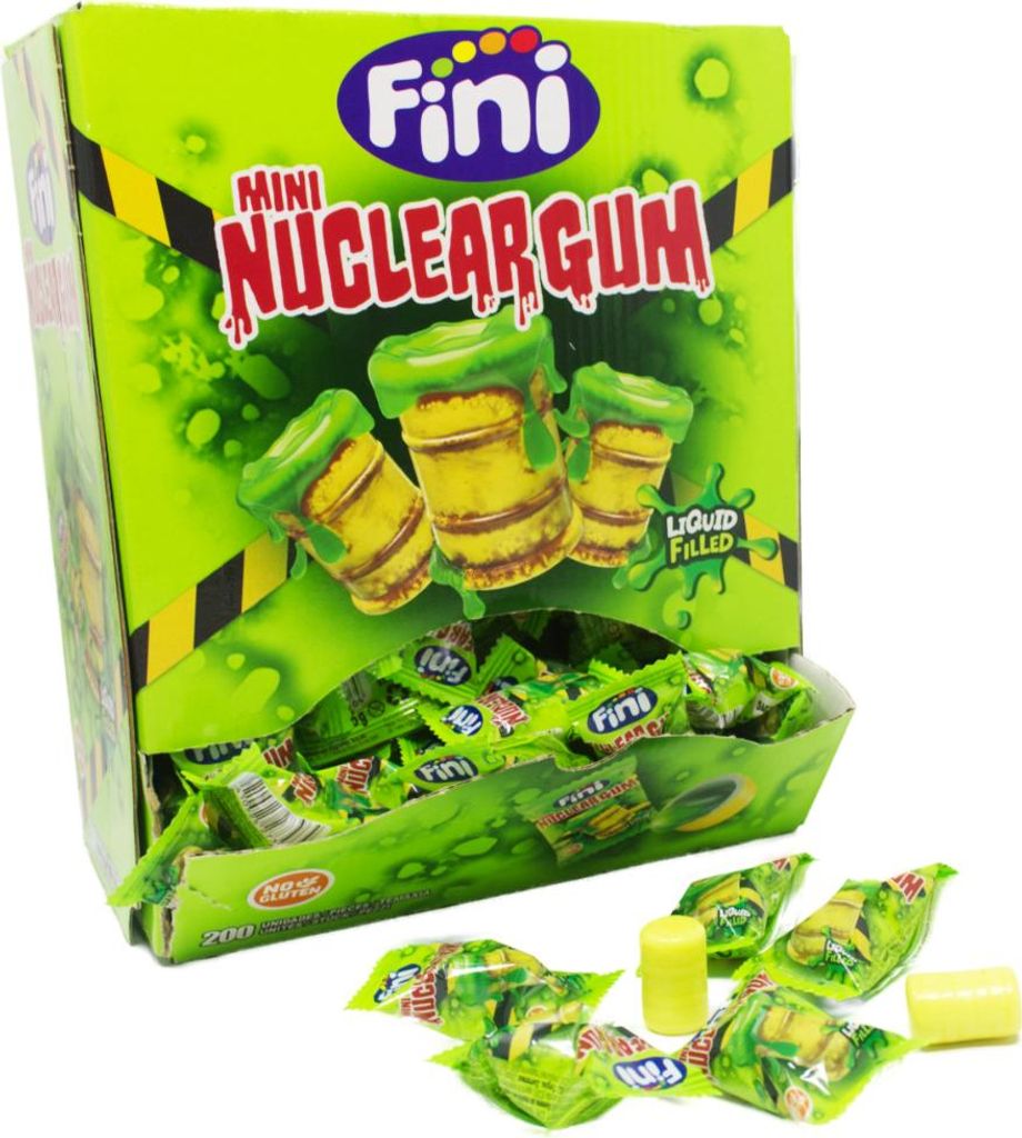 Fini Kaugummi Mini Nuclear Gum mit flüssigem Kern 200 Stück Display