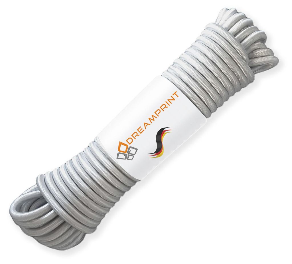 Dreamprint Expanderseil 20m Grau 6mm Ø – Gummiseil, Produktbild 