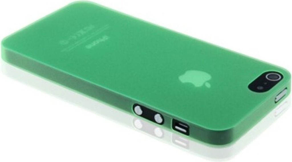 Schutzhülle Ultra Dünn 0,3mm für Case Handy Apple iPhone SE Grün Transparent