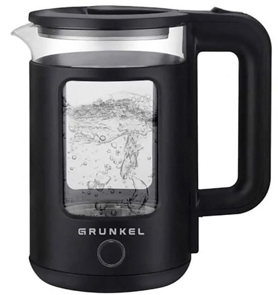 Grunkel HV-18CWPNG, 1,8 l, 1500 W, Schwarz, Transparent, Überhitzungsschutz