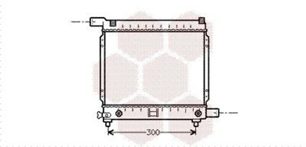 Radiateur de refroidissement 1710-1465 avec échangeur d'huile robuste
