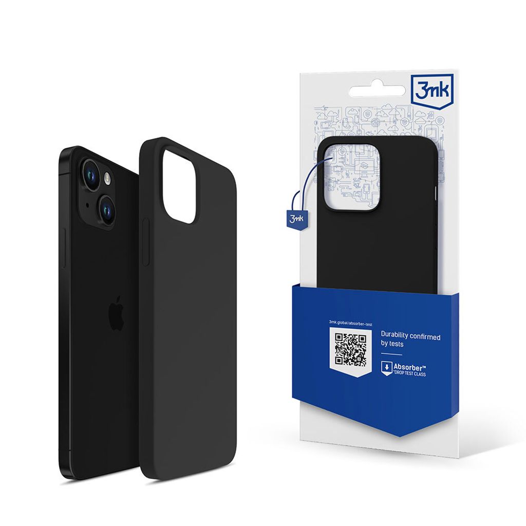 3mk Schutzhülle Silicone Case Cover für Apple iPhone 13 Mini schwarz backcover