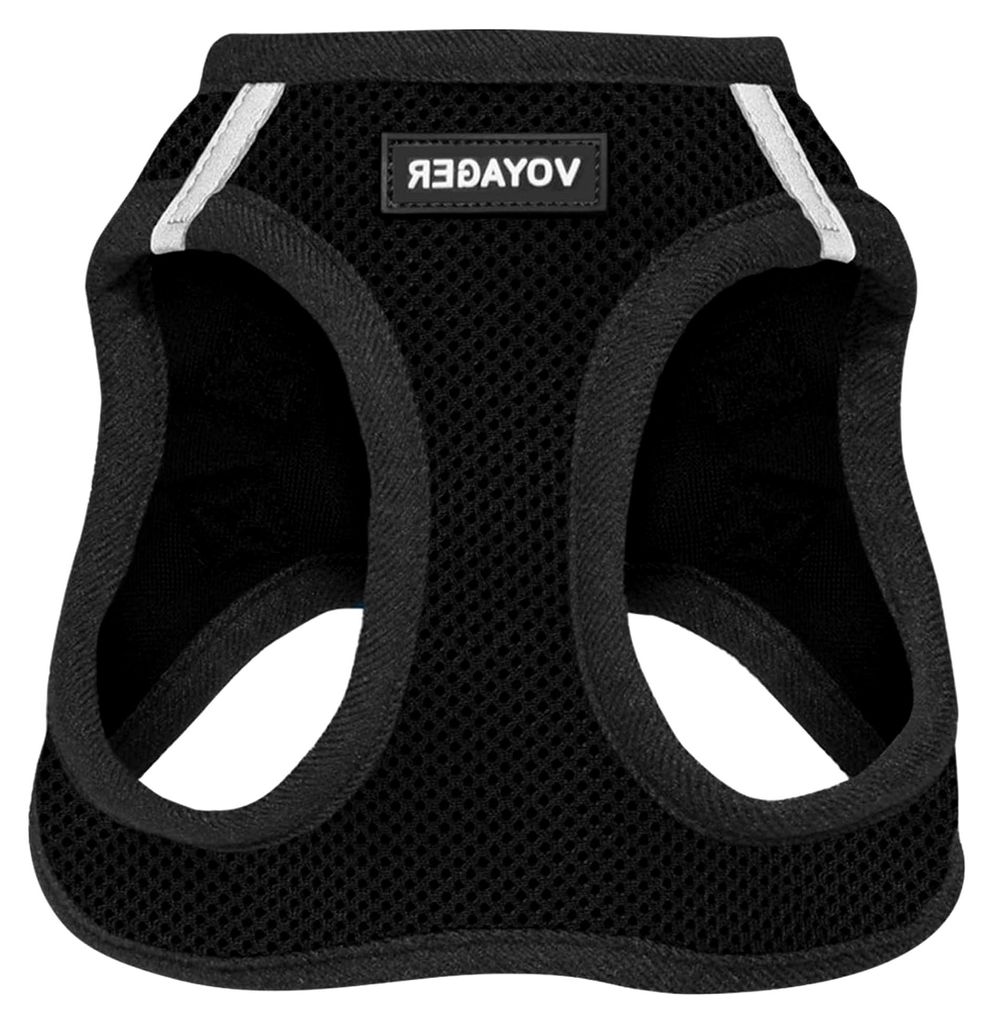 Step-In Air Hundegeschirr - Allwetter-Mesh Geschirr für kleine und mittlere Hunde, Schwarz, Größe S - Brust 37-40 cm