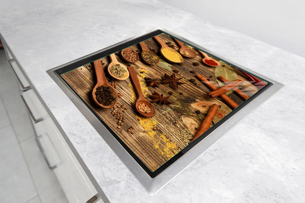 Copripiano Cottura 50x52 in Vetro Nero | Protezione Induzione Design - 5