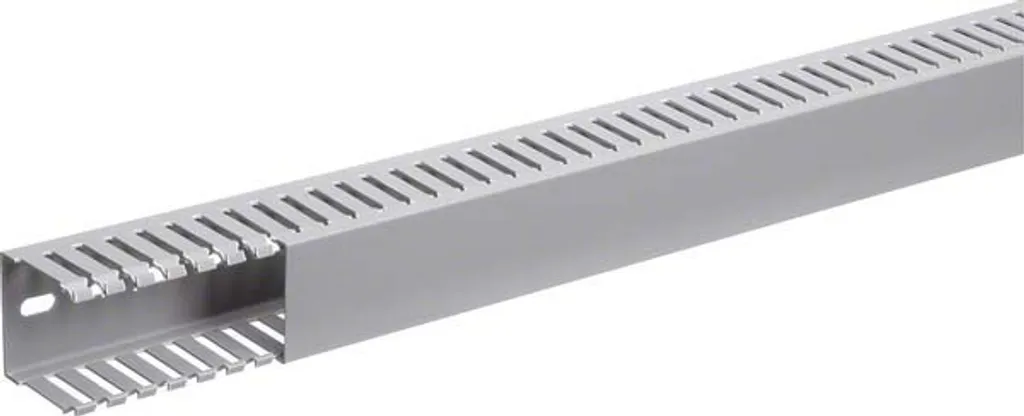 Gaine de câblage Hager 50x50mm grise 2m haute résistance PVC