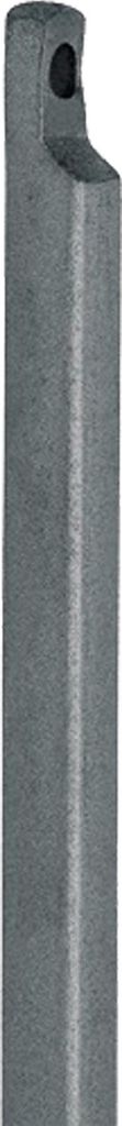 Treibriegelstange m.Aussparung eins.1500mm D.19mm STA hell verz.DENI