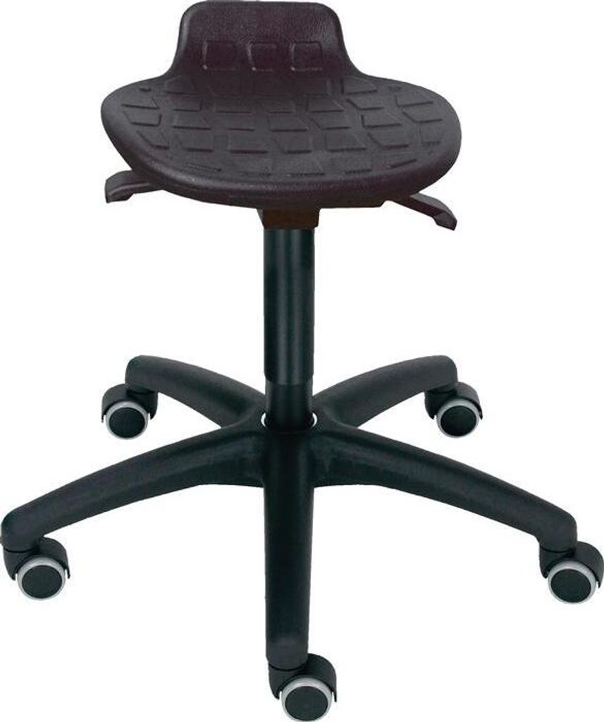 Drehhocker Rl.PU-Schaum schwarz Sitz-H.450-640mm