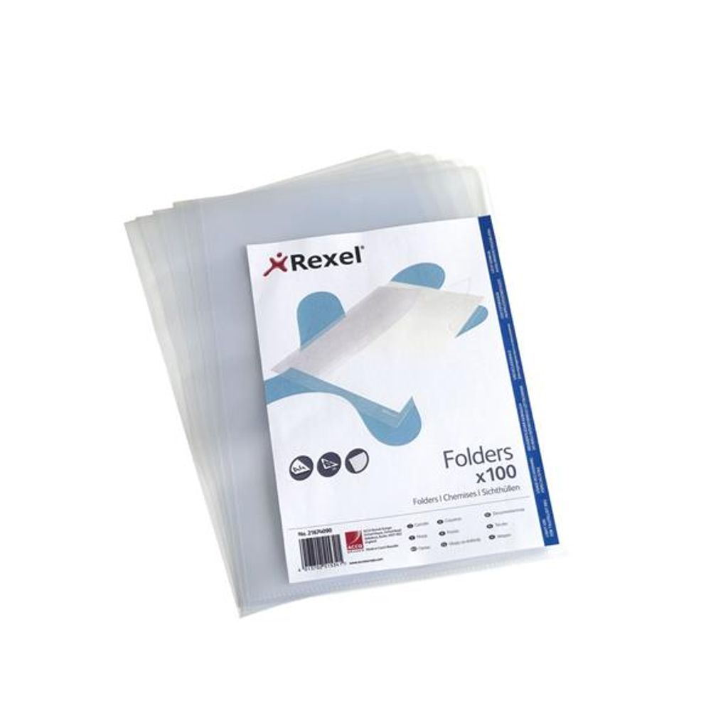 REXEL Sichthülle Economic A4 PP genarbt 0,10 mm