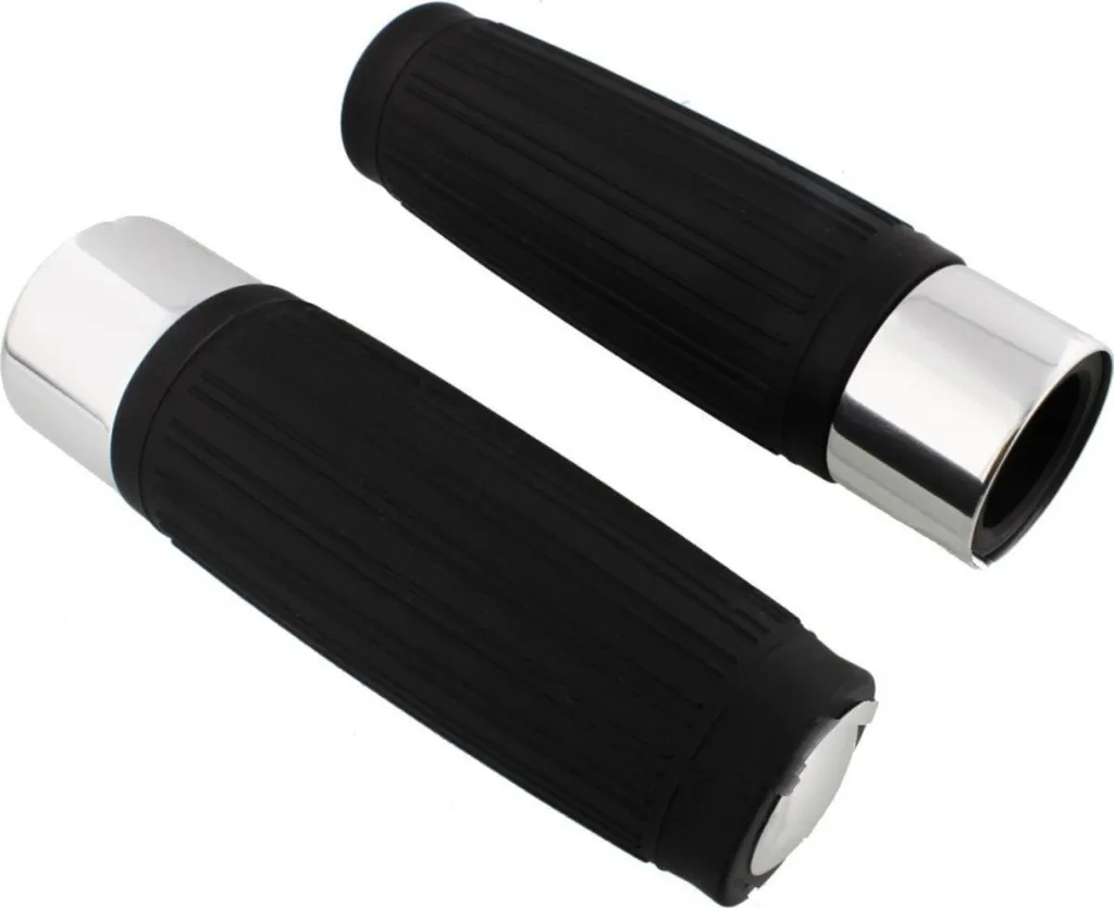 Poignée Caoutchouc JMP Argent 22mm 125mm Ouverte Haute Adhérence