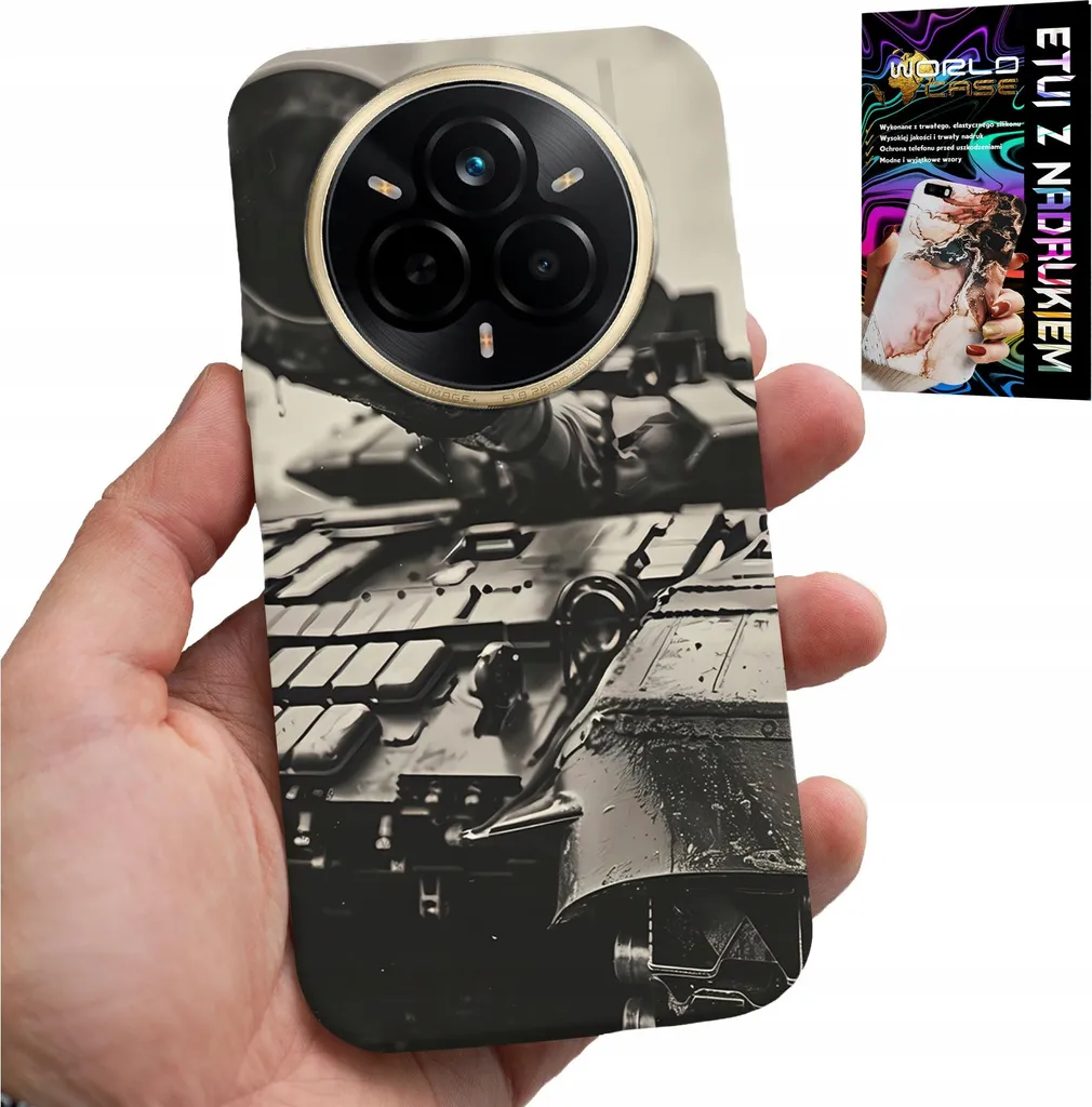 Custodia per Realme 14 Pro 5G - Carro armato Veicoli militari Militaria + Pellicola protettiva