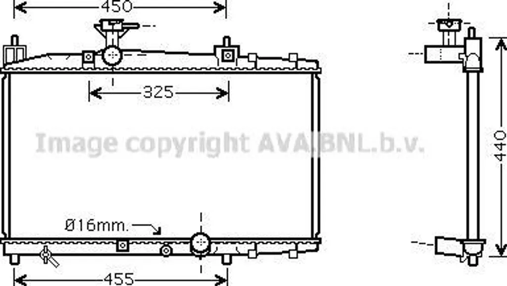 Évitez la Surchauffe : Radiateur AVA TO2317 pour Yaris OE 1640033070