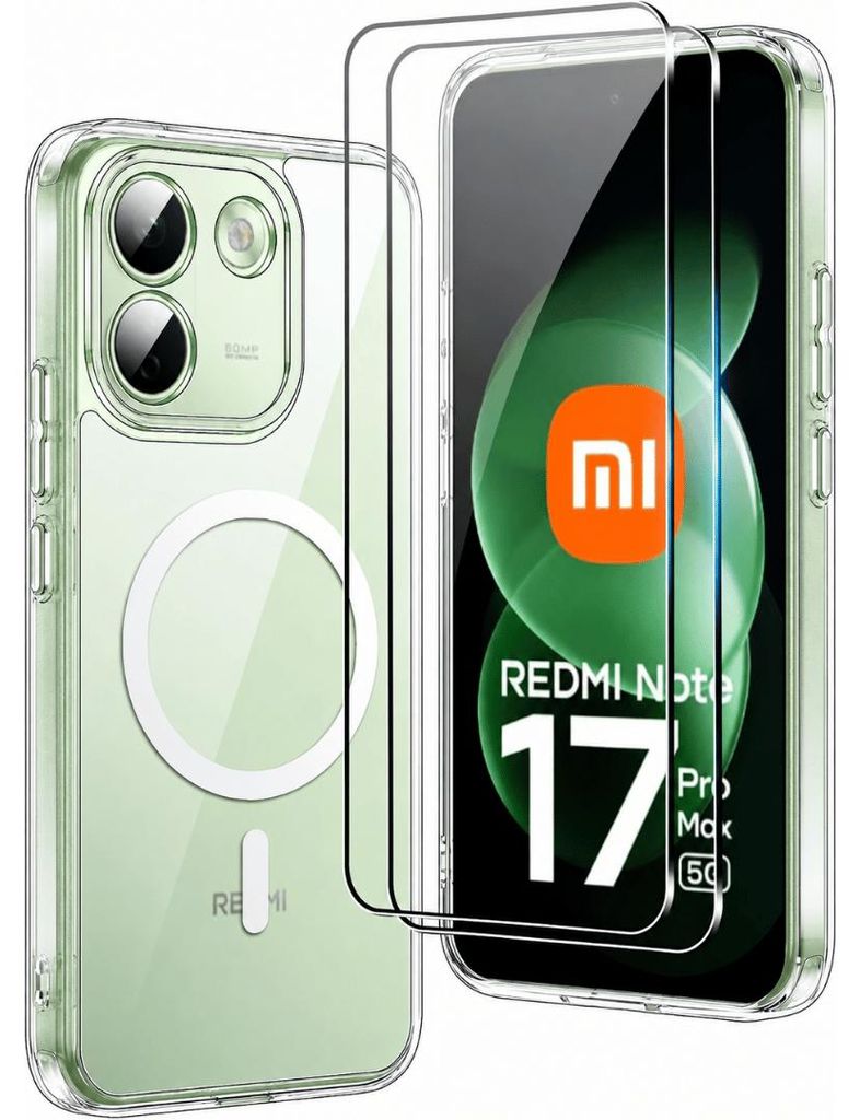 Hülle + 2x Schutzglas für Xiaomi Redmi Note 17 Pro Max 5G Produktbild 