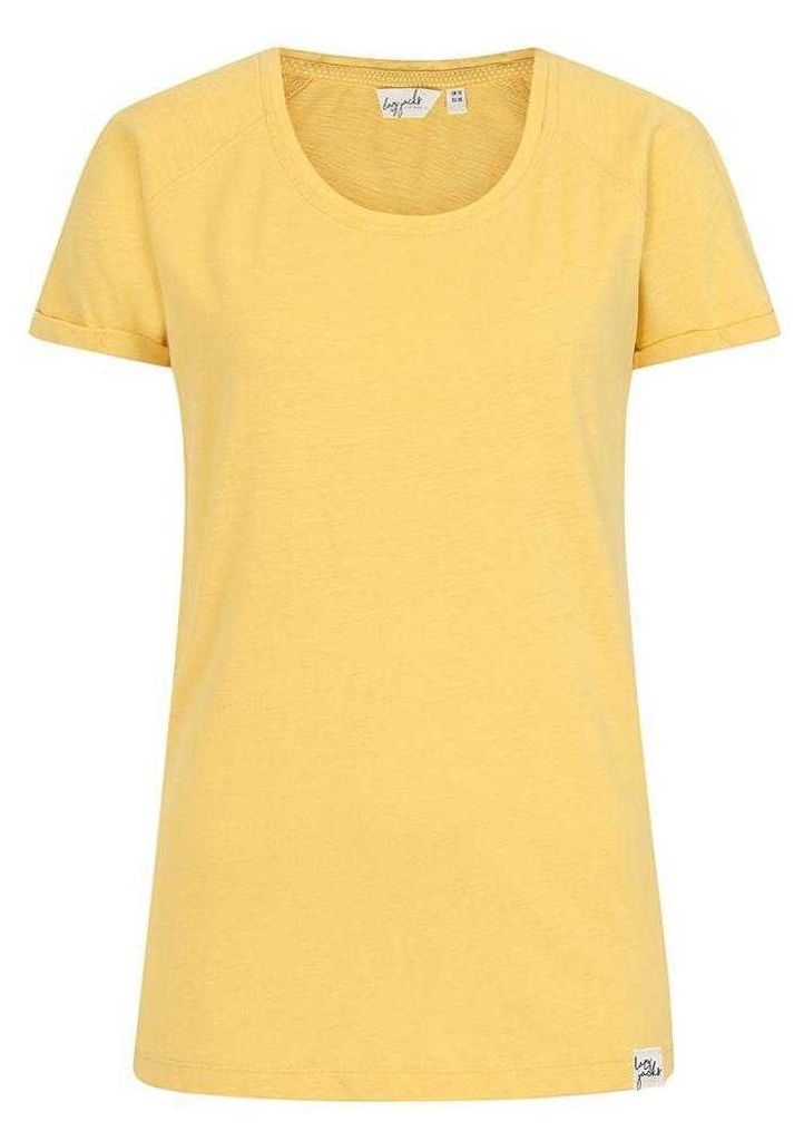 Lazy Jacks - T-Shirt für Damen, Krempelärmel LJ483 (42 DE) (Zitrone)