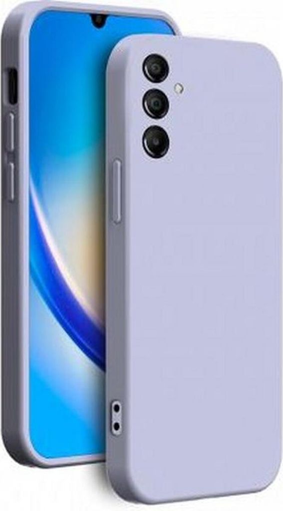 BigBen Connected, Silikonhülle für Samsung Galaxy A34 5G mit passender Handschlaufe, Lavendel