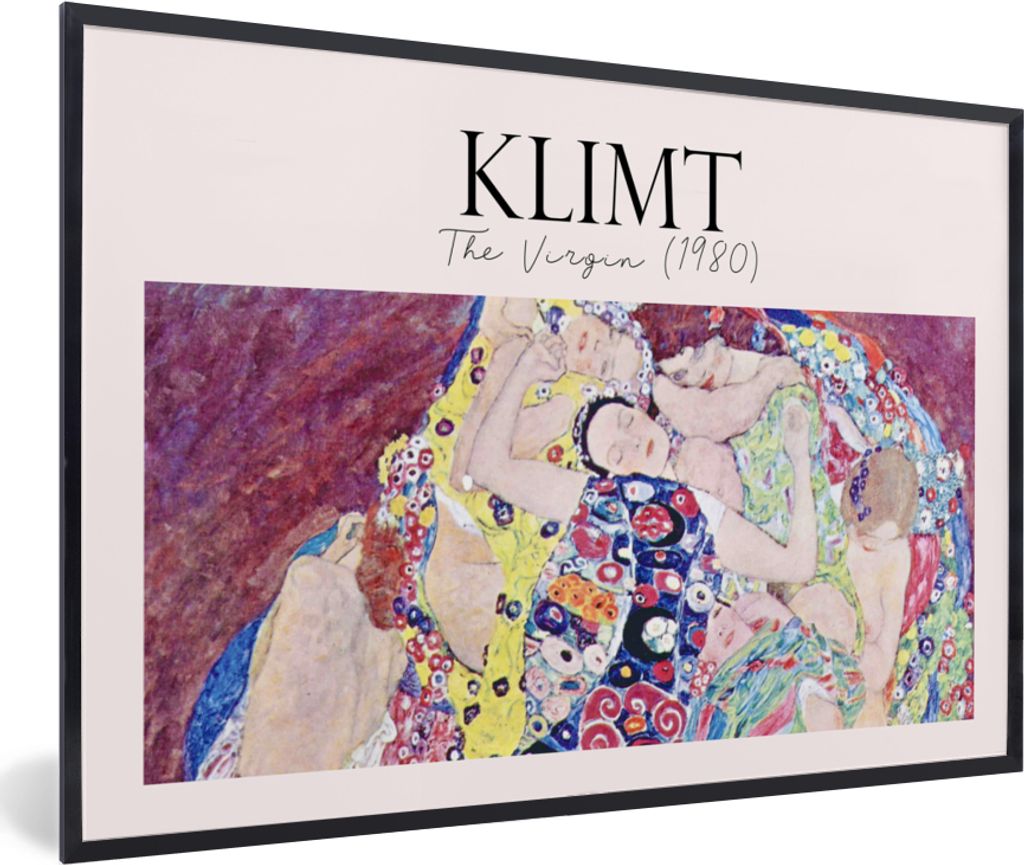 MuchoWow Gerahmtes Poster Kunst - Gustav Klimt - Alte Meister 30x20 cm - Poster mit Schwarzem Bilderrahmen Wandposter Rahmen Foto Bilder - Kunstd...