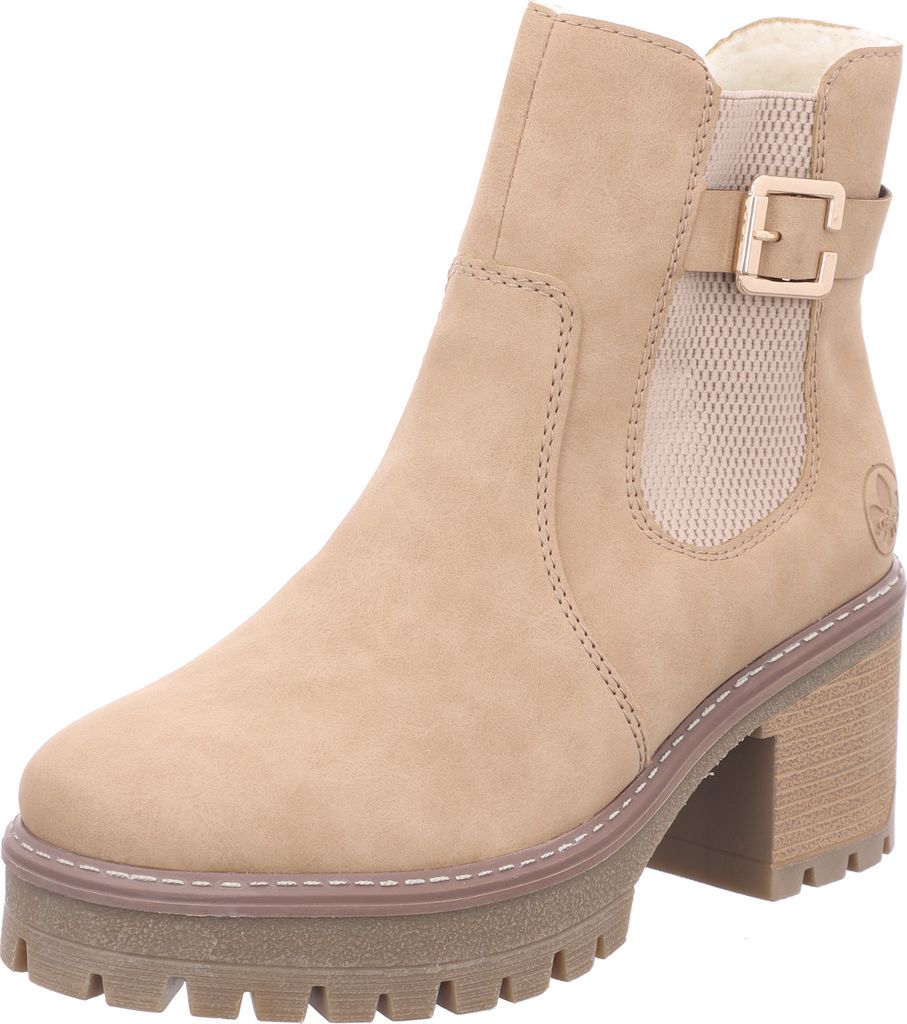 Rieker Y6271 - Stivaletti Chelsea Donna In Pelle Morbida Con Soletta Confortevole
