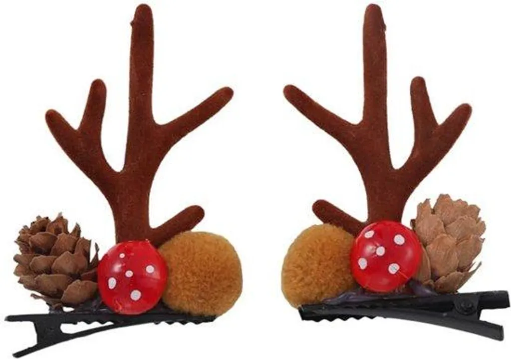 Accessoires de Noël pour cheveux et coiffes festives en feutrine