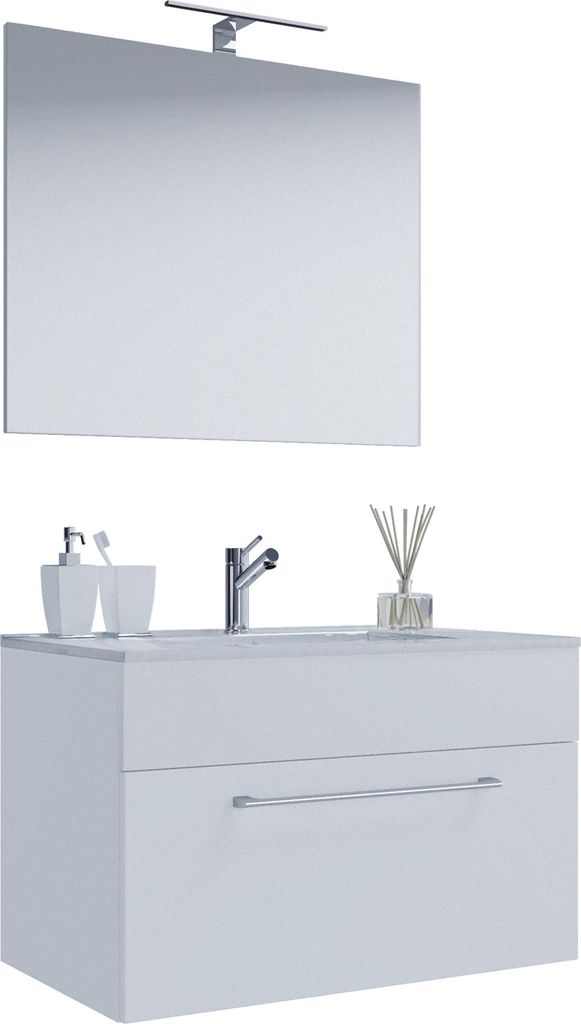 VCM 3-tlg. Waschplatz Badinos 1 Schubfach 80cm | Mit Produktbild 