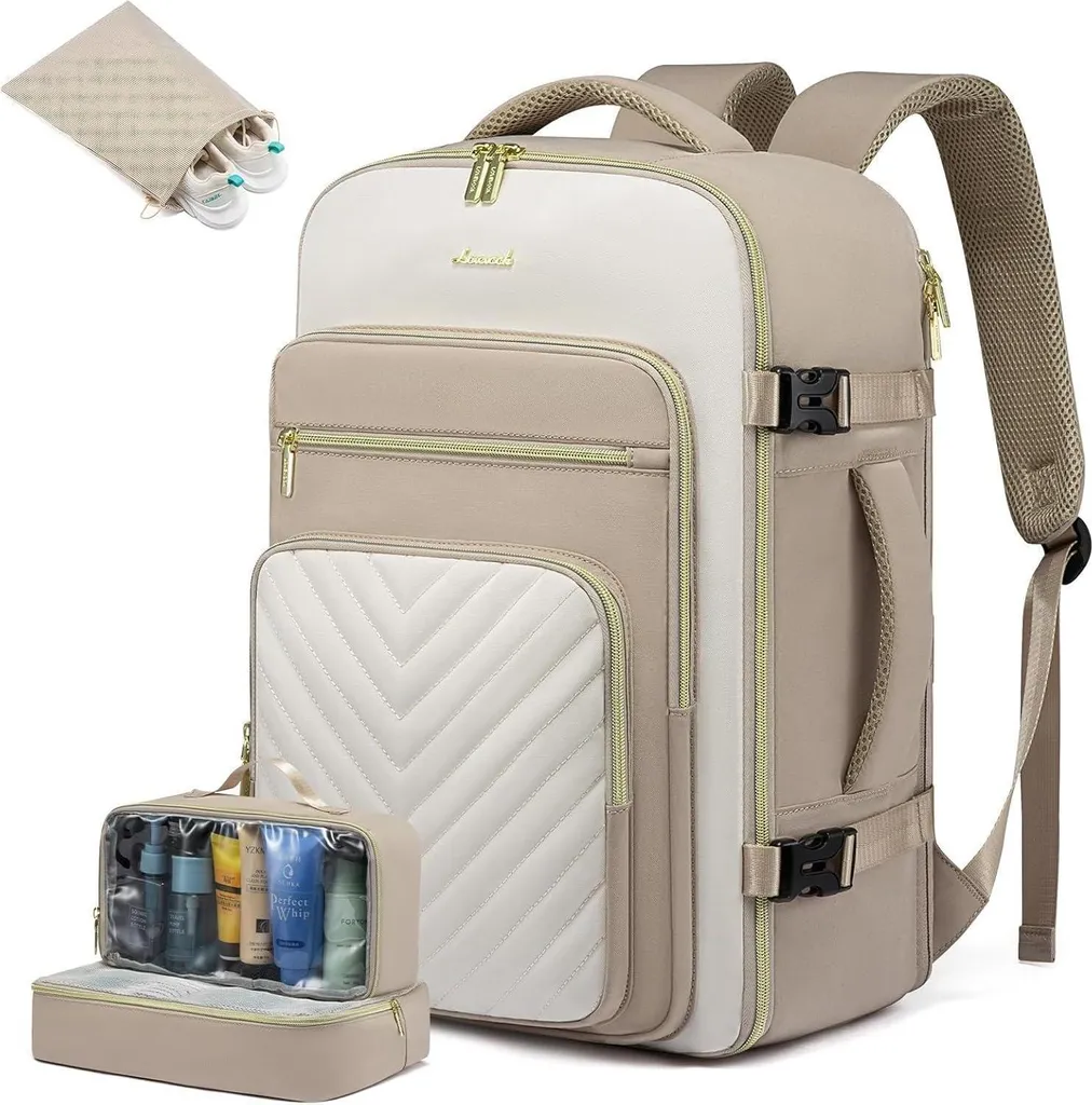 Sac à dos 50L femme anti-pluie pour ordinateur 18" : voyagez sans stress