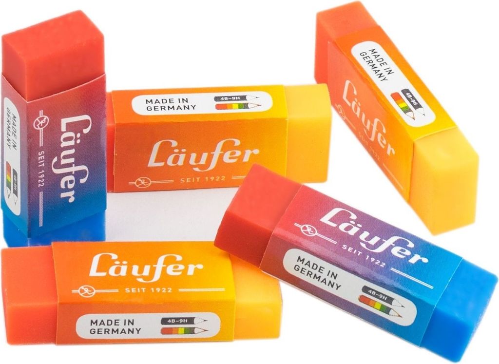 Radierer Plast Color Kunststoff 65x21x12mm zweifarbig mit Produktbild 