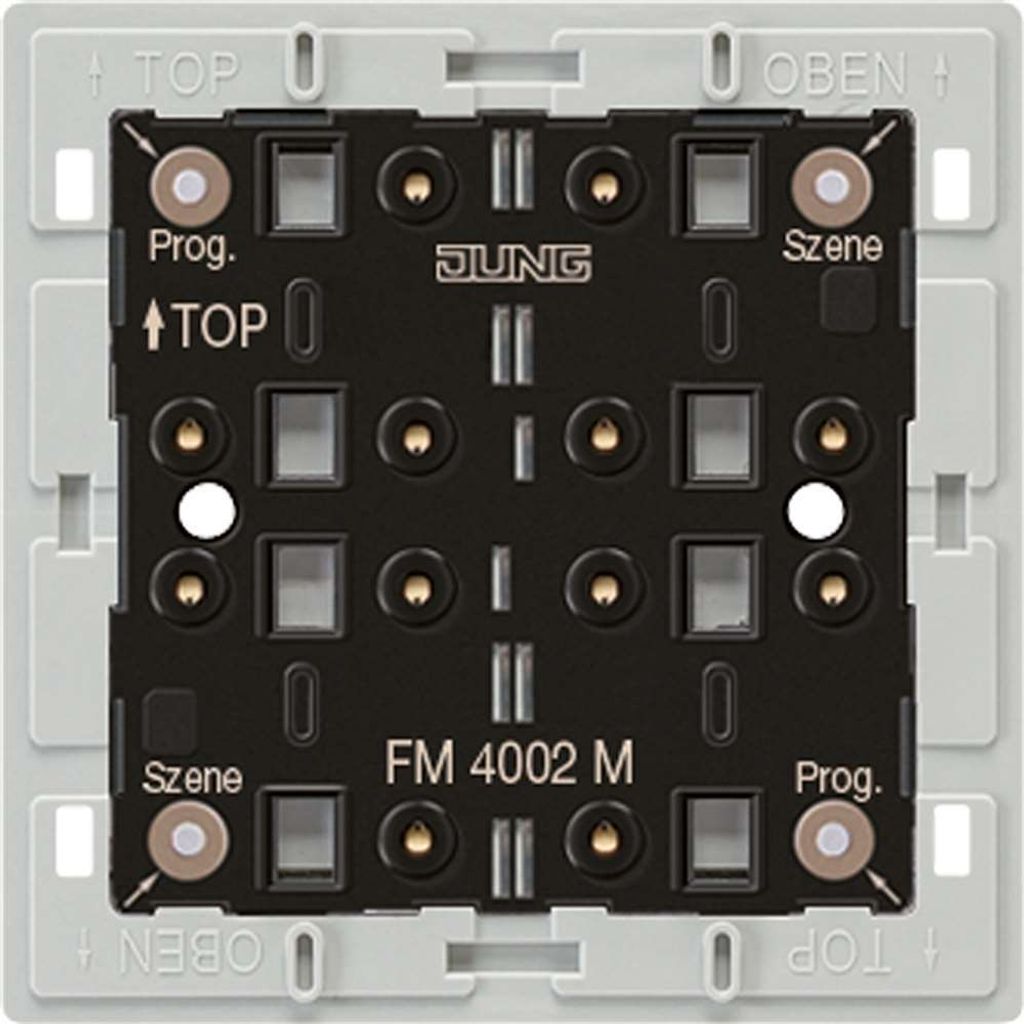 JUNG FM 4002 M, Mechanisch, 3 V, Schwarz, Weiß