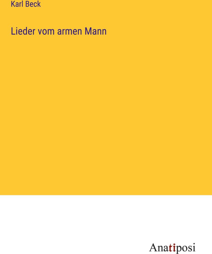 Lieder vom armen Mann
