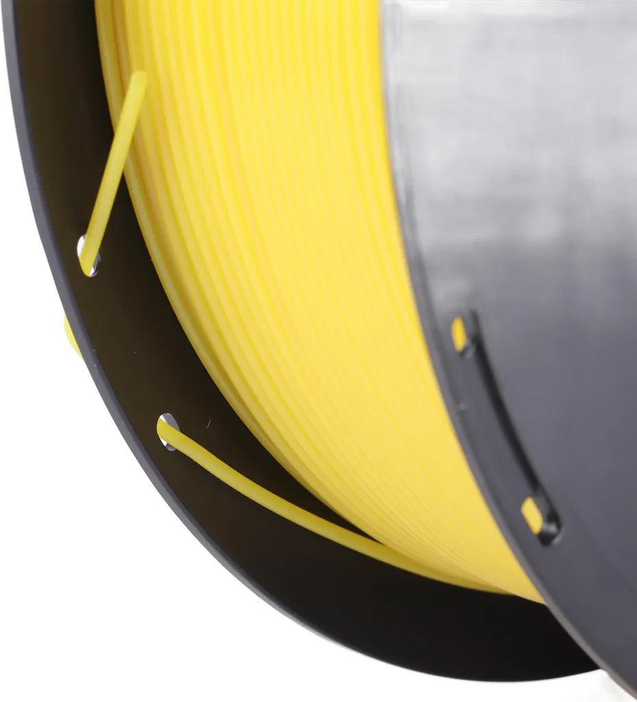 Filament 3D PETG 1.75mm haute ténacité jaune pour pièce durable