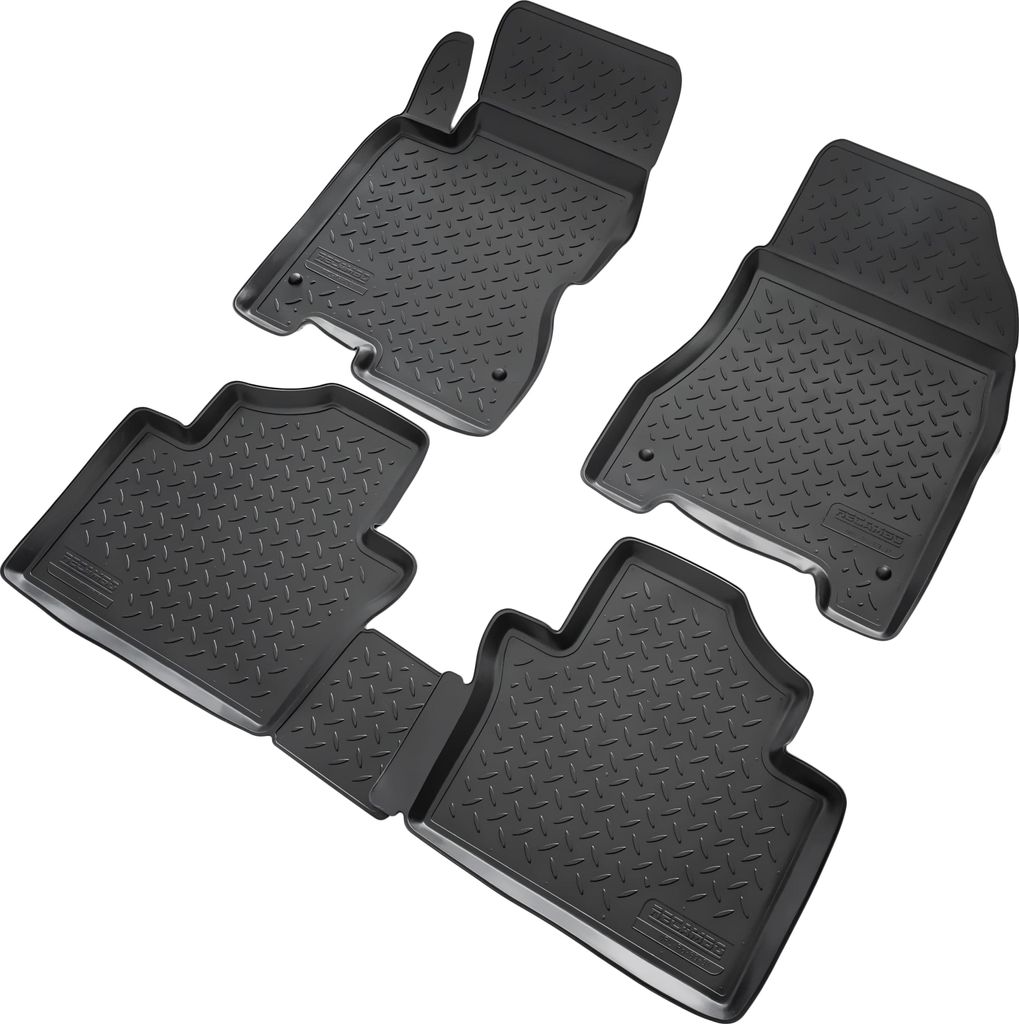 3D Gummi Fussmatten passend für Renault Koleos | BJ 2007-2015 | passgenau mit Rand