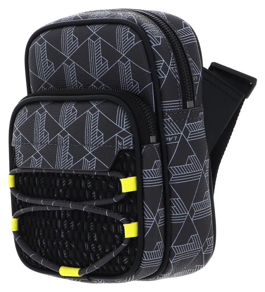 Sacoche Lacoste Mesh Mono Periscope Blue au design chic et décontracté