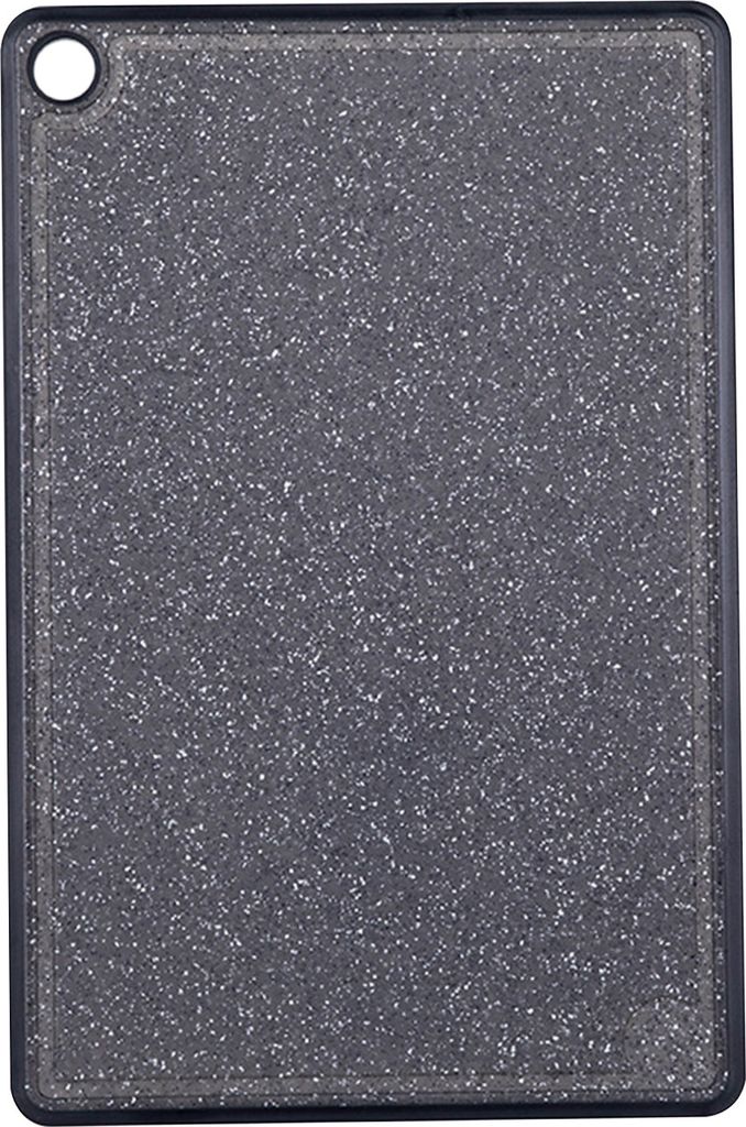 1/3 Stück schwarzes Schneidebrett mit Saftrille, rutschfest, spülmaschinenfest, lebensmittelechter Kunststoff, zum Aufhängen, für Gemüse, Obst...