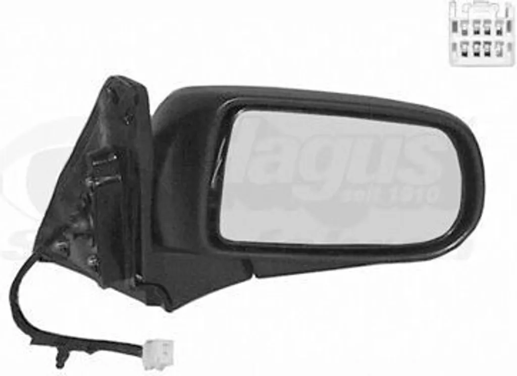 Miroir de rétroviseur Hagus Van Wezel 2732806 haute résistance pour Mazda